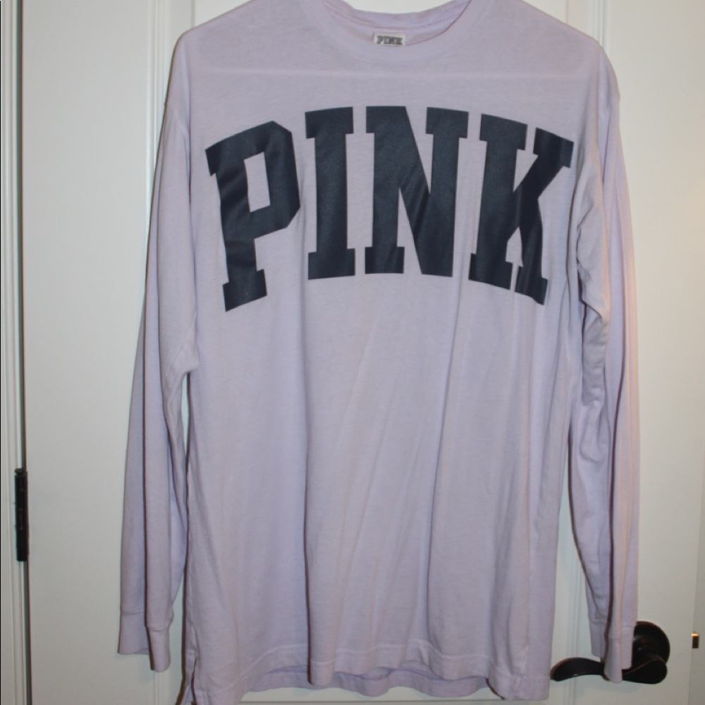 PINK Long Sleeve Purple Tee